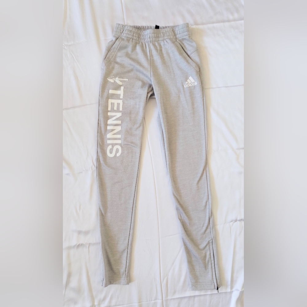 Adidas Only The Best For The Athlete Zippered Ankle Pants Gray Size XS